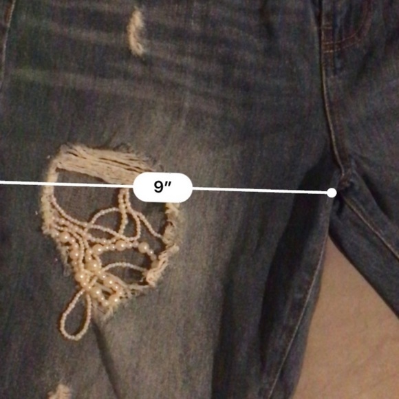 Windsor • Distressed Beaded Boyfriend Jeans - Picture 6 of 6